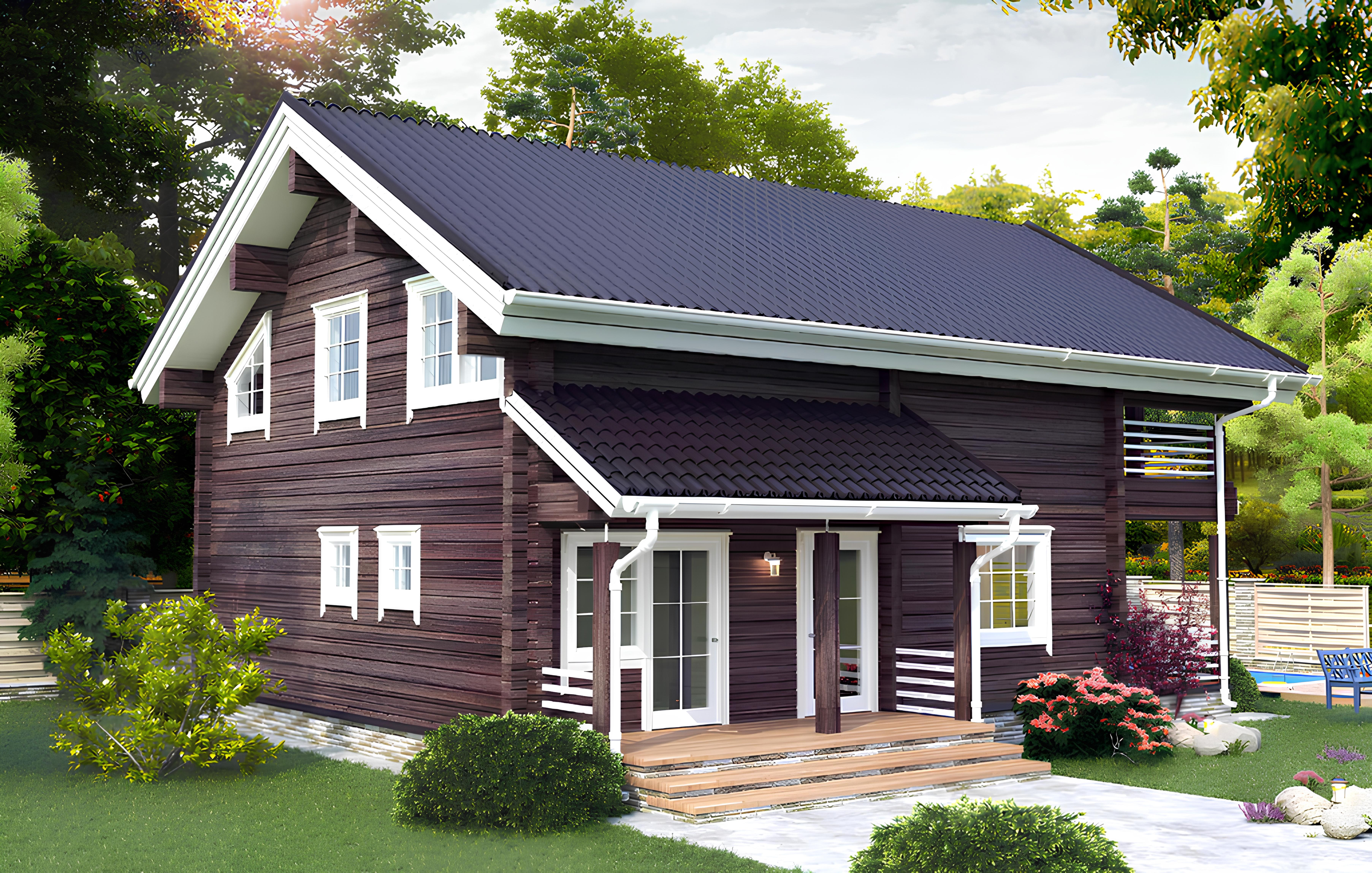 Дом из профилированного бруса VZ-327